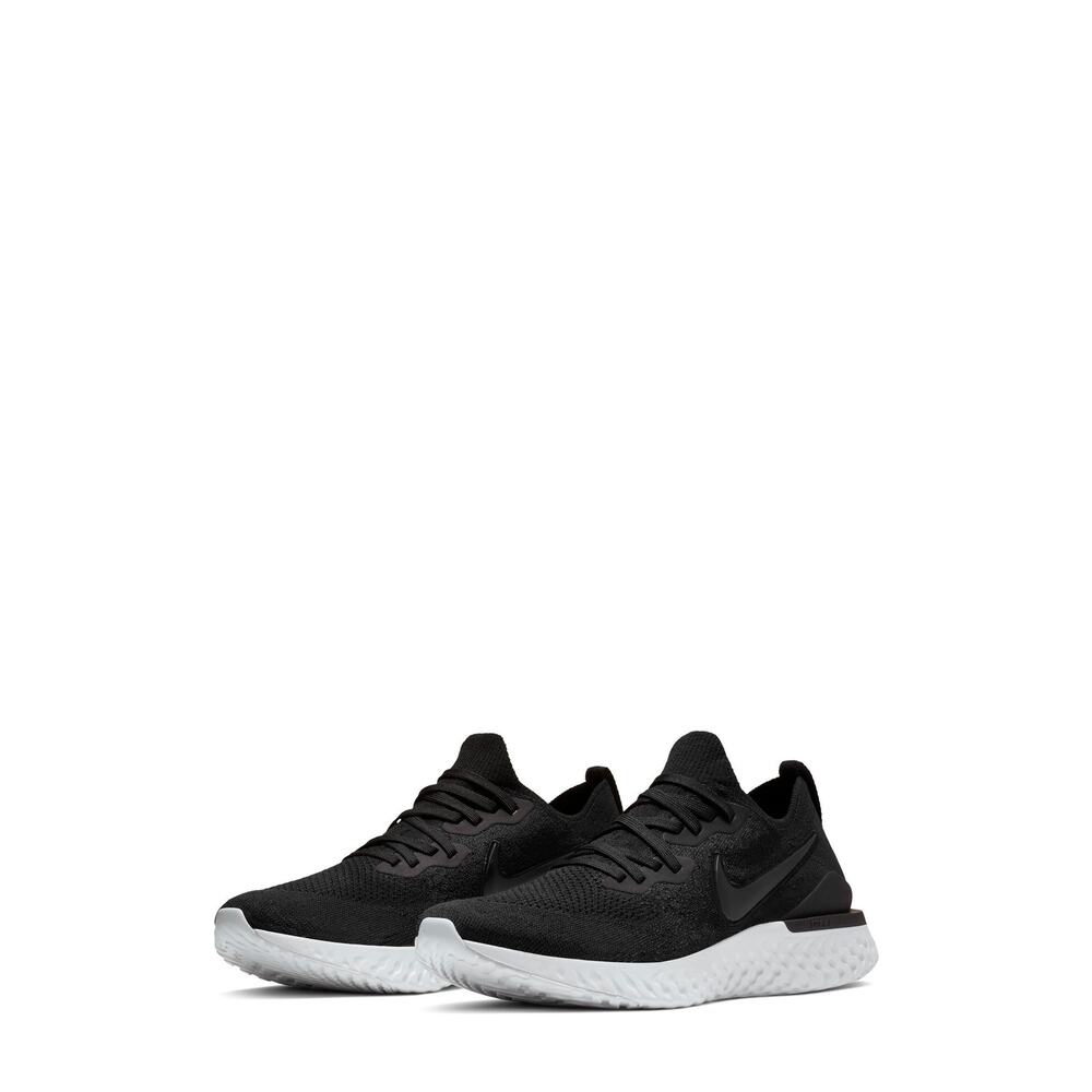 USED Nike Men's Epic React Flyknit Running Shoes, Black/Gunsmoke, 7.5